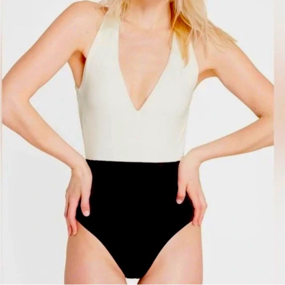 NWT Summersalt The Deep Dive One Piece Swimsuit in Sea Urchin & White Sand